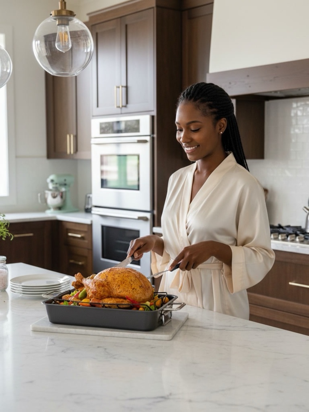 Tools of the Trade Basics Nonstick Carbon Steel Roasting Pan with Rack NIB